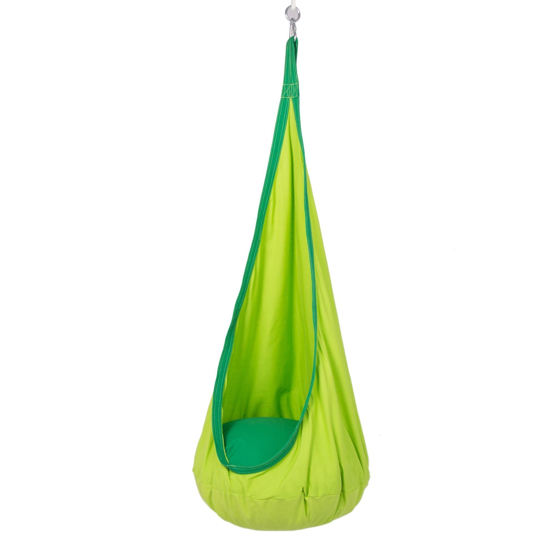 Three Little Tots Avenlur Sensory Swing Hammock Tear Drop Attachment for Grove Walnut Neem and Betul, in Green
