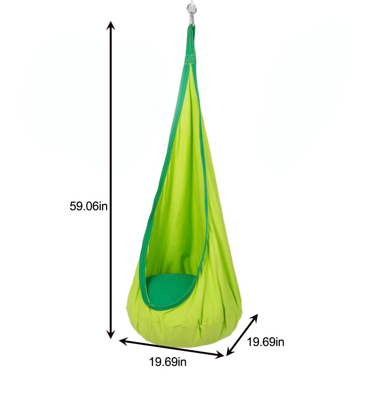 Three Little Tots Avenlur Sensory Swing Hammock Tear Drop Attachment for Grove Walnut Neem and Betul, another angle