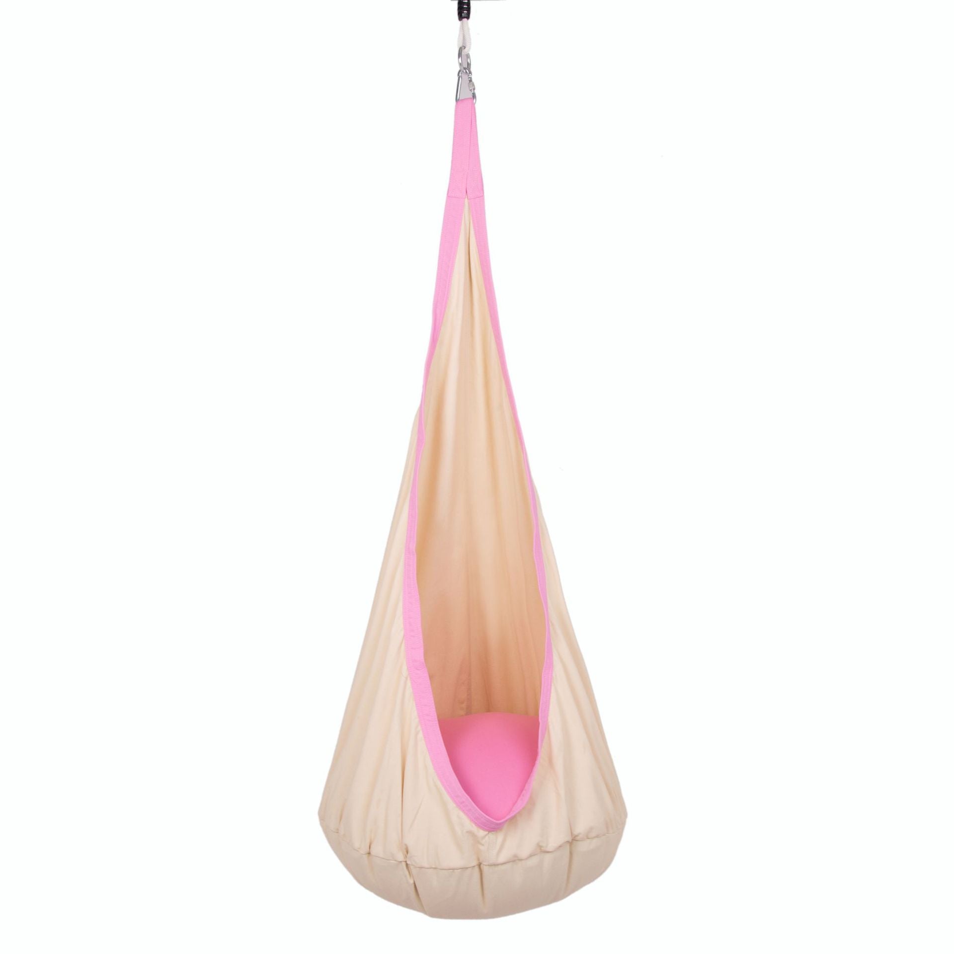 Three Little Tots Avenlur Sensory Swing Hammock Tear Drop Attachment for Grove Walnut Neem and Betul, in White