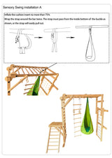 Three Little Tots Avenlur Sensory Swing Hammock Tear Drop Attachment for Grove Walnut Neem and Betul, fourth additional photo