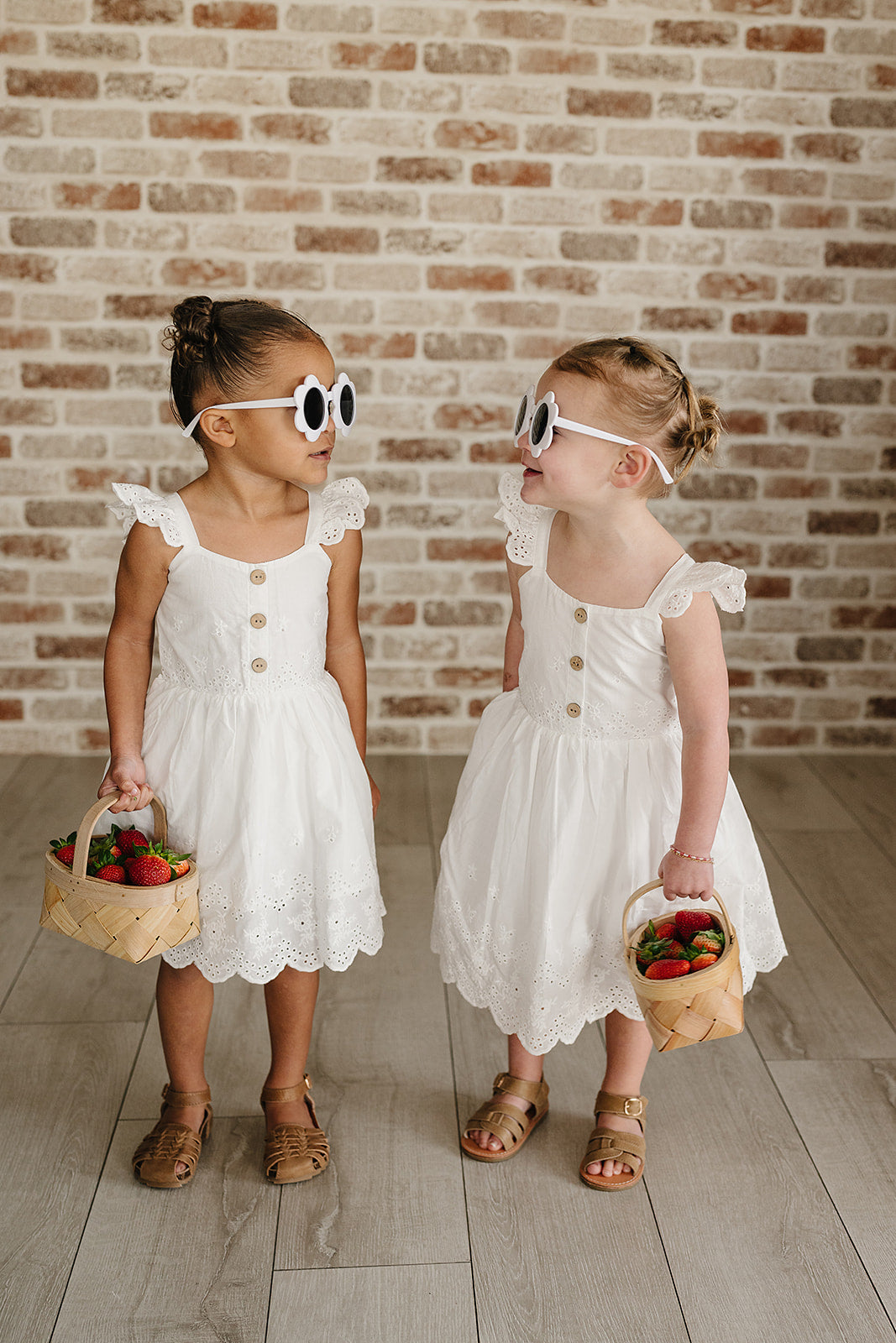 Three Little Tots White Eyelet Dress, additional product photo
