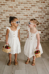Three Little Tots White Eyelet Dress, additional product photo