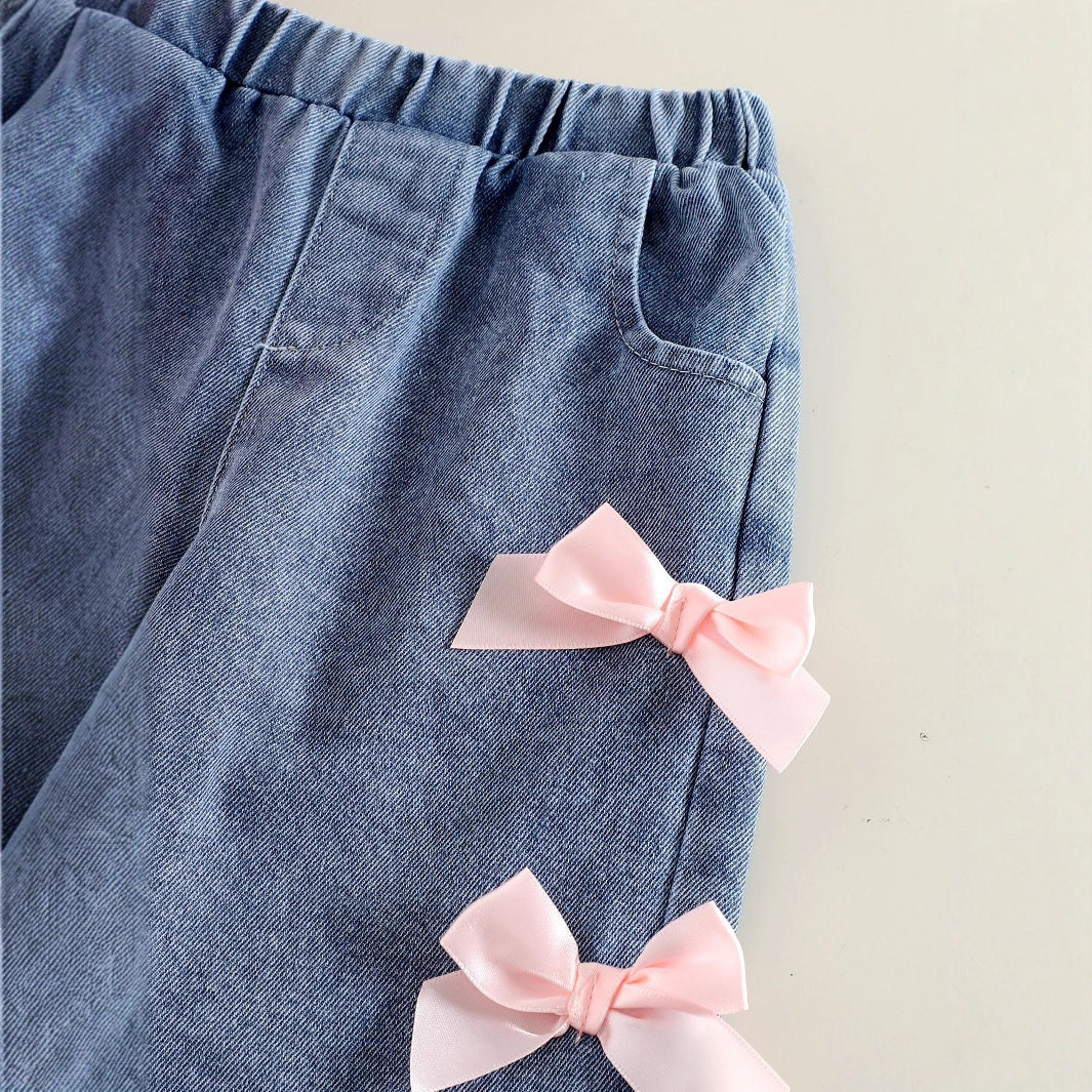 Bow Perfect Sweater and Matching Jeans Set