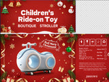Three Little Tots Children's Simplicity Household Sliding Pedal-free Luge Toy, in Blue