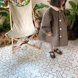 Three Little Tots Doll Collar Mid-length Girls' Woolen Winter Winter New Coat, second additional photo