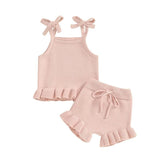 Bow Tank Top and Bottom Summer Set