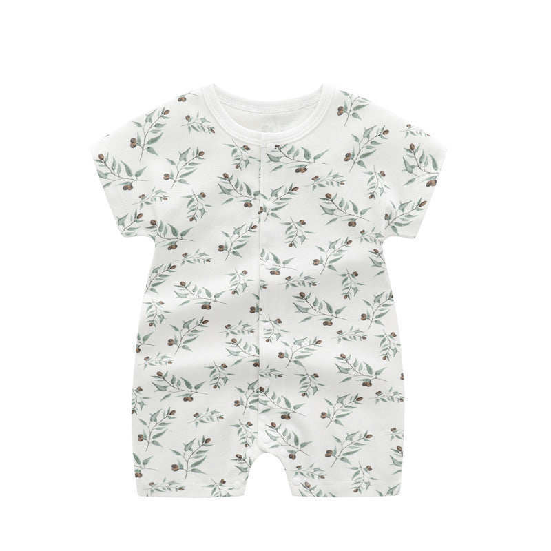 Three Little Tots Baby Thin Clothes Short Sleeve Baby Jumpsuits, additional view