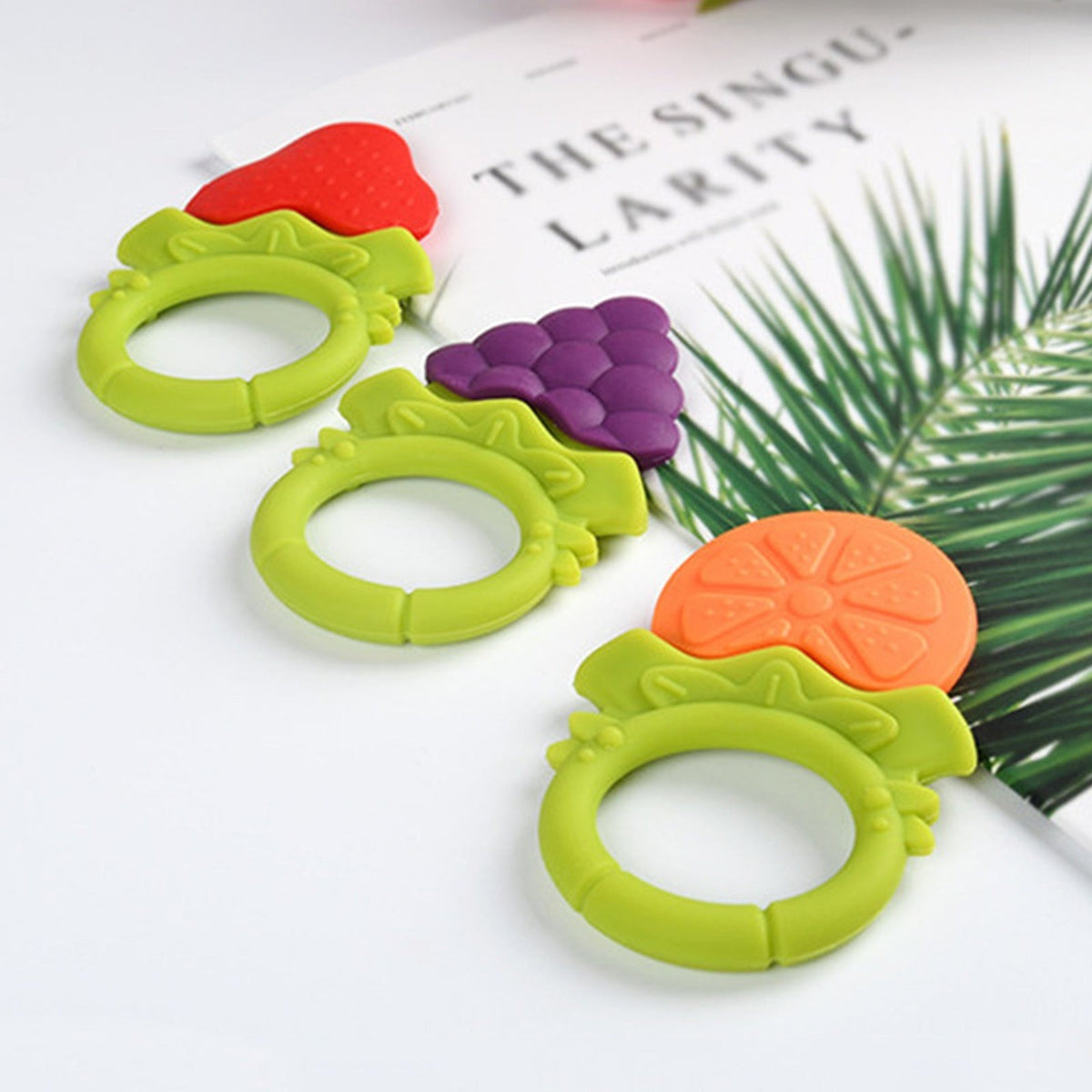 Three Little Tots Baby Teething Molar Rod Fruit Silicone, alternate angle