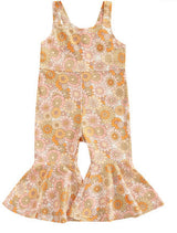 Flowers Bell Bottoms Overalls