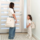 Signature Diaper Bag Pearl White