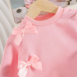 Bow Perfect Sweater and Matching Jeans Set