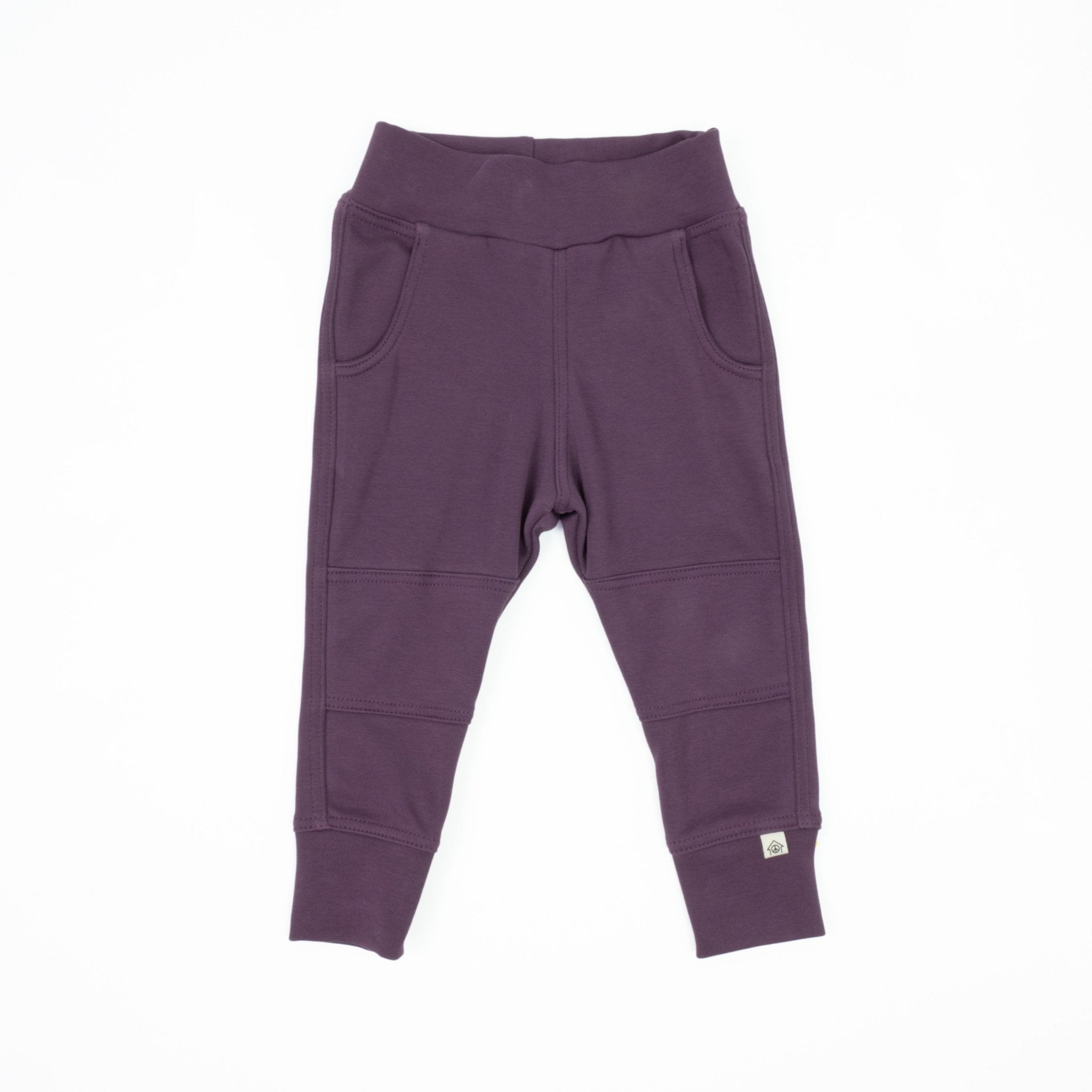 Three Little Tots Big Kid Simple Joggers, in Grape