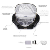 Three Little Tots Signature Diaper Bag Ebony Black, additional product photo
