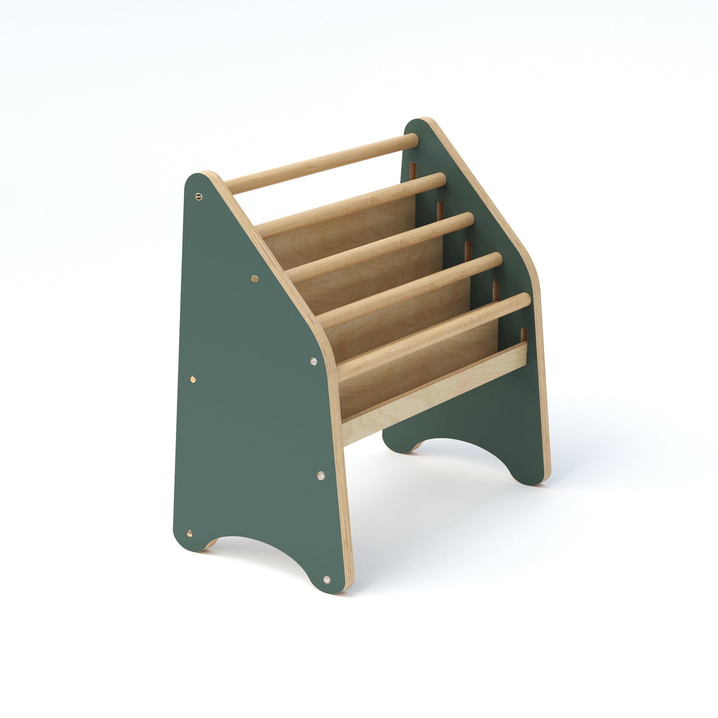 Wooden Montessori Bookshelf Natural