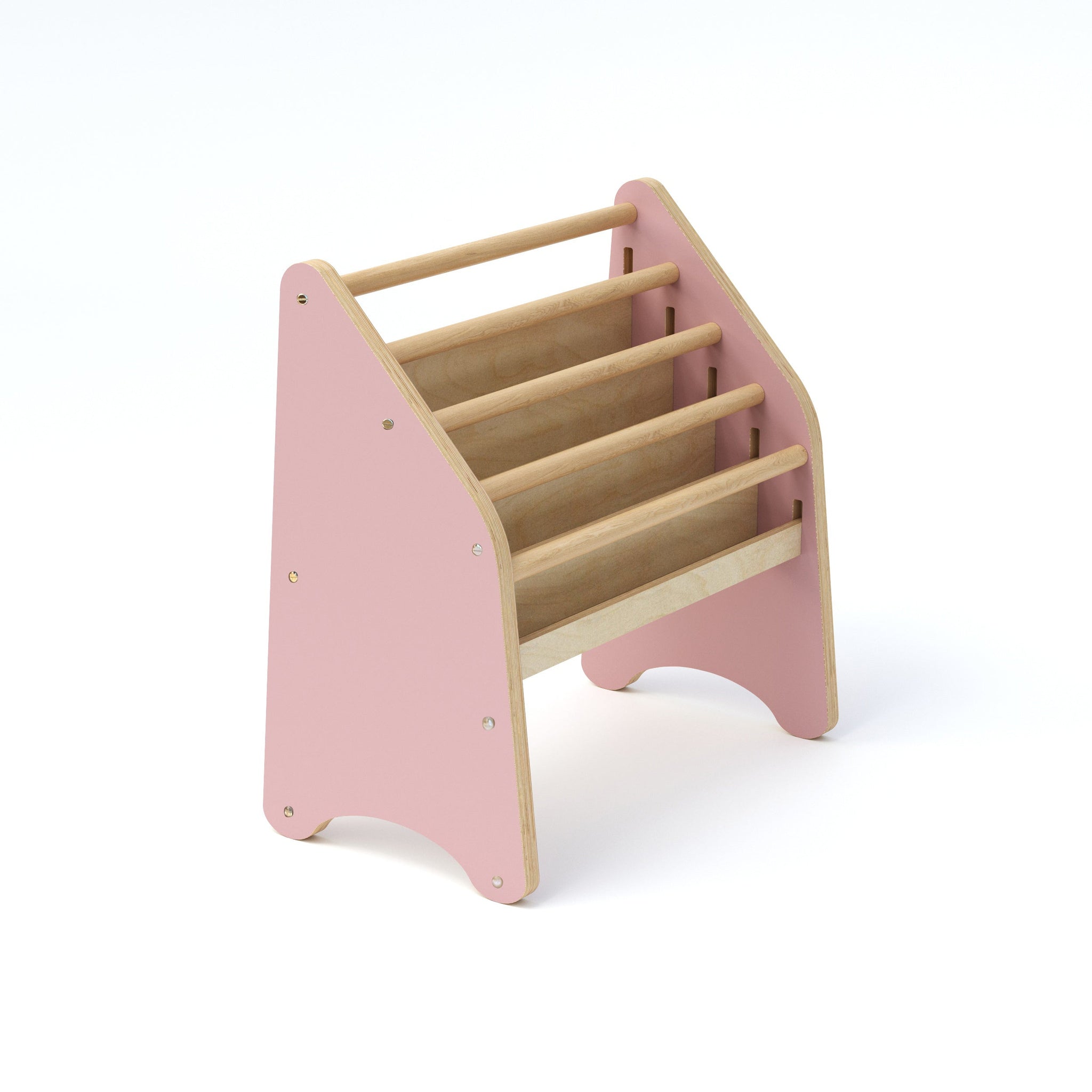 Wooden Montessori Bookshelf Natural