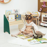 Wooden Montessori Bookshelf White