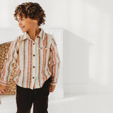 Three Little Tots Boys Stripe Shirt
