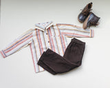 Three Little Tots Boys Stripe Shirt, additional view