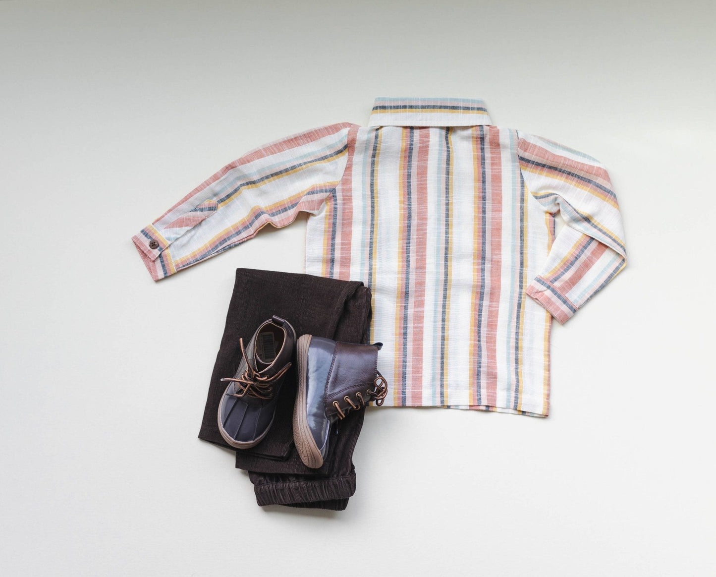 Three Little Tots Boys Stripe Shirt, extra product detail