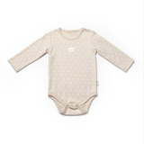 Brown Long Sleeve Polka Dot Organic