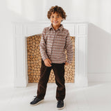 Three Little Tots Brushed Gingham Check Boys Shirt, alternate angle