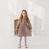 Three Little Tots Brushed Gingham Sailor Collar Dress
