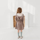 Three Little Tots Brushed Gingham Sailor Collar Dress, additional product photo