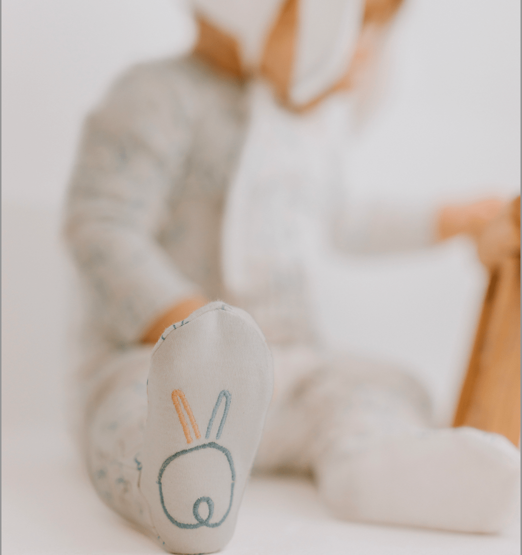 Three Little Tots footie bunnies, another angle