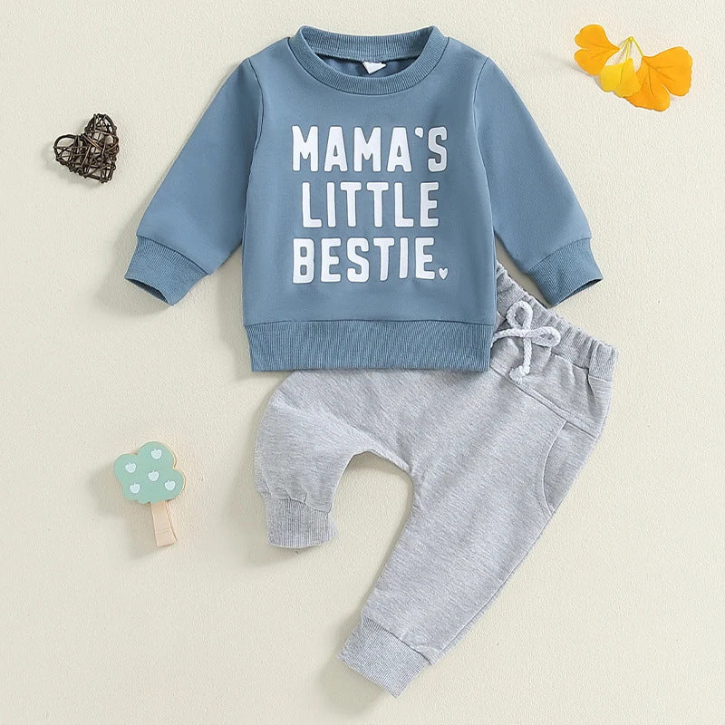 Mama's Little Bestie Sweatshirt and Sweatpants Set