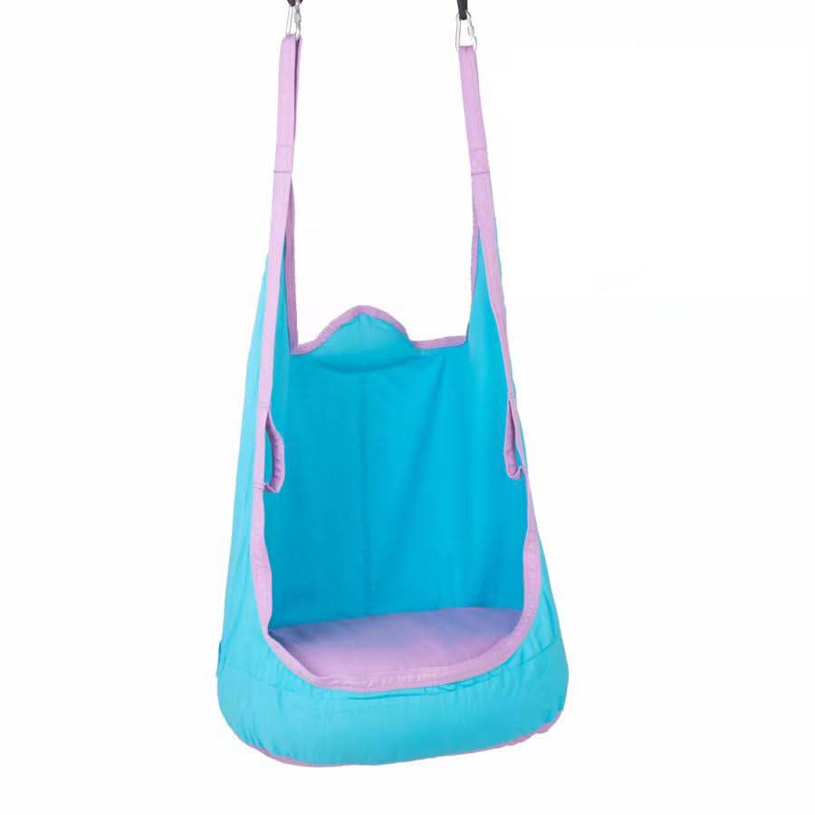 Three Little Tots Sensory Swing for Wall Climbers Soothing Play Add-On Climber Not Included, in Sky Blue