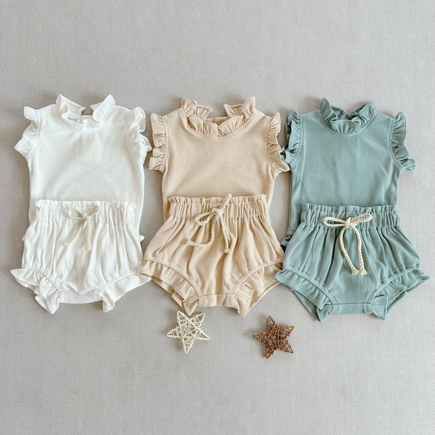 Little Girl Frilly Top and Bottom Set