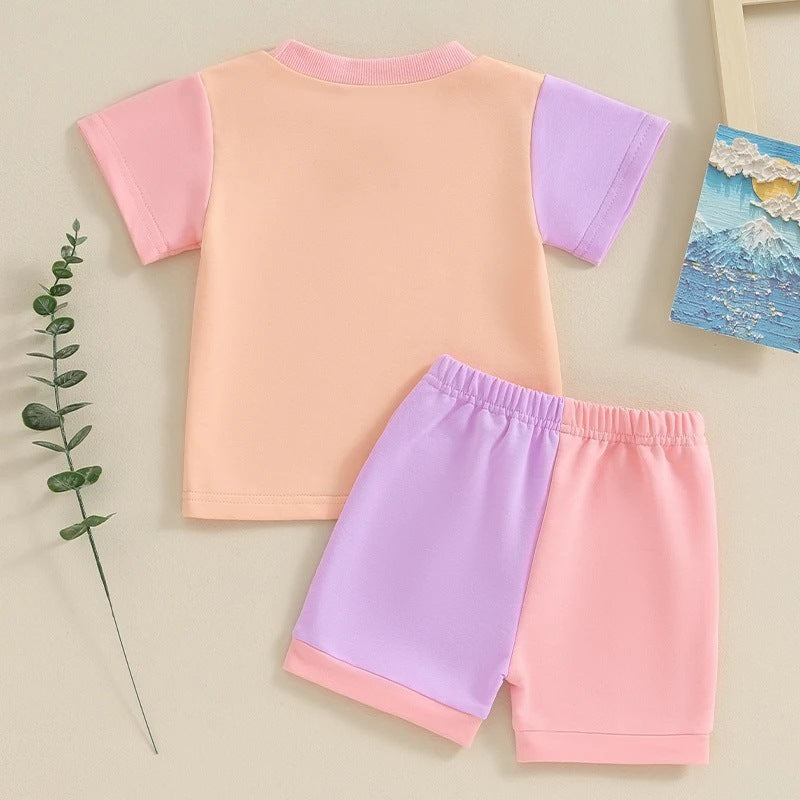 Summer Color Block Top and Bottom Set