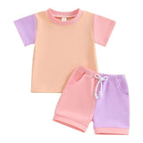 Summer Color Block Top and Bottom Set