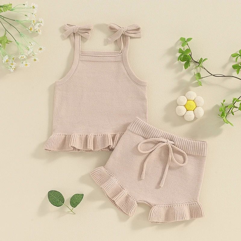 Bow Tank Top and Bottom Summer Set