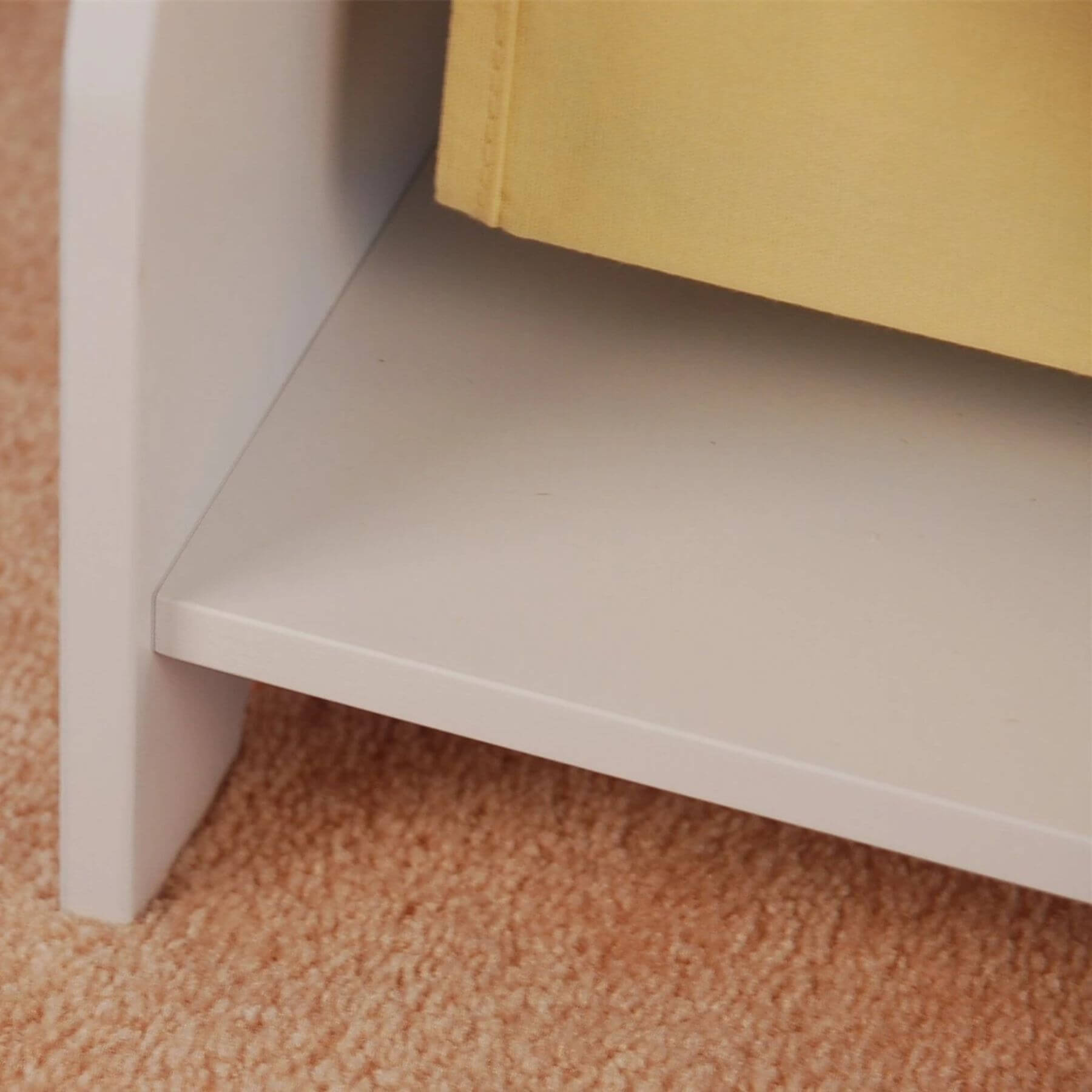 Kids Funnel Charlie White Kids Wooden Canvas Sling Magazine Bookcase
