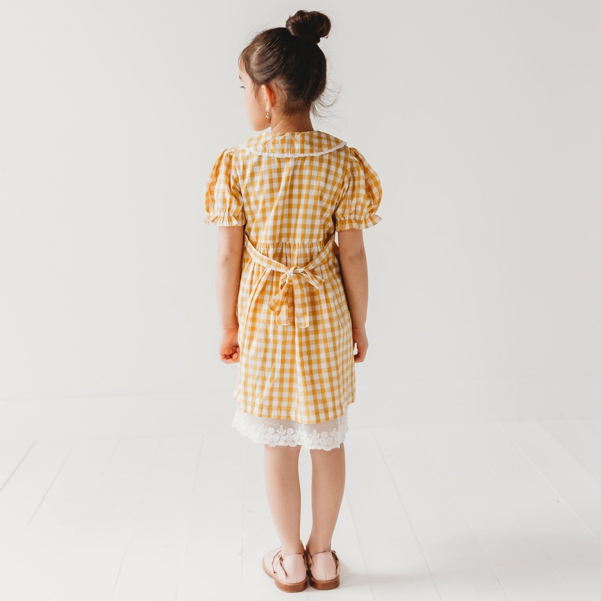 Three Little Tots Citrus Gingham Girls Dorothy Dress, additional product photo