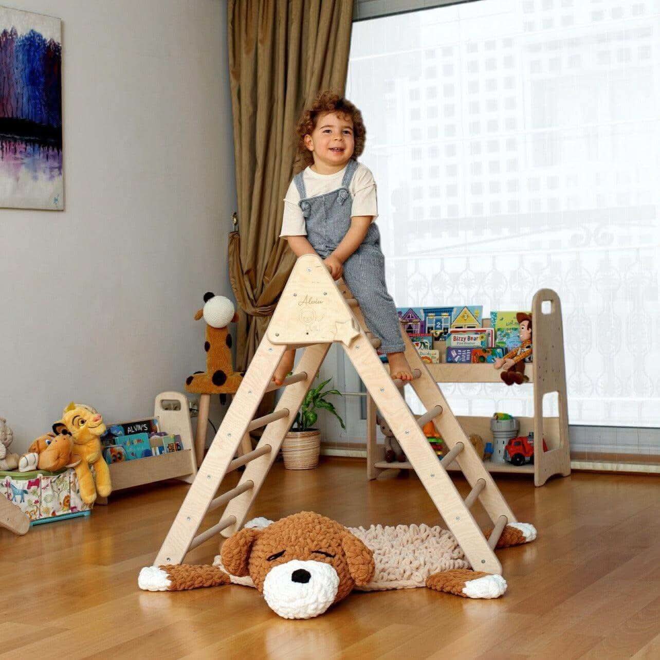 Foldable Climbing Triangle with Ramp