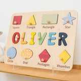 Colorful Shape Name Board