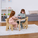 Three Little Tots Cordia Wooden Kids Activity Table and Chair Set Montessori-Inspired Desk for Play , additional product phot