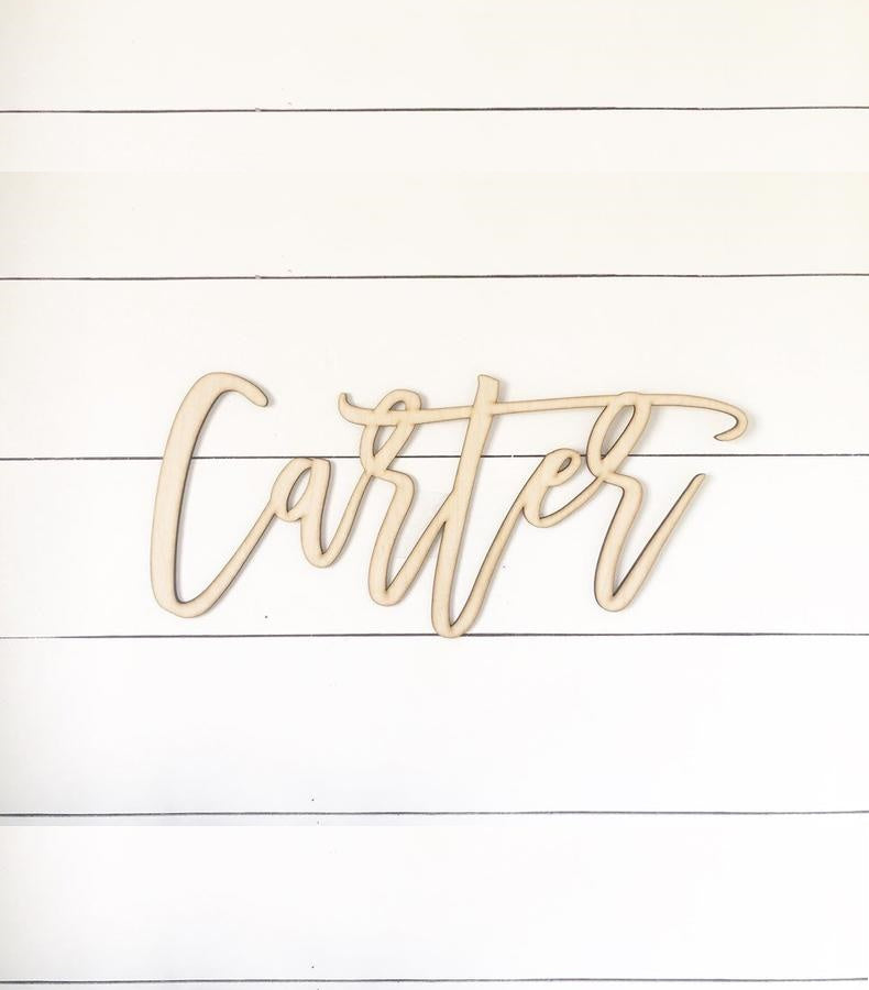 Personalized Custom Wood Name Sign