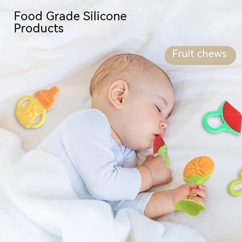 Three Little Tots Baby Teething Molar Rod Fruit Silicone, additional product photo