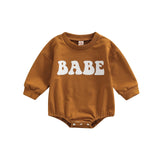 Three Little Tots Baby Cotton Baby Wrap Triangle Crawlsuit, in Camel