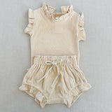 Little Girl Frilly Top and Bottom Set