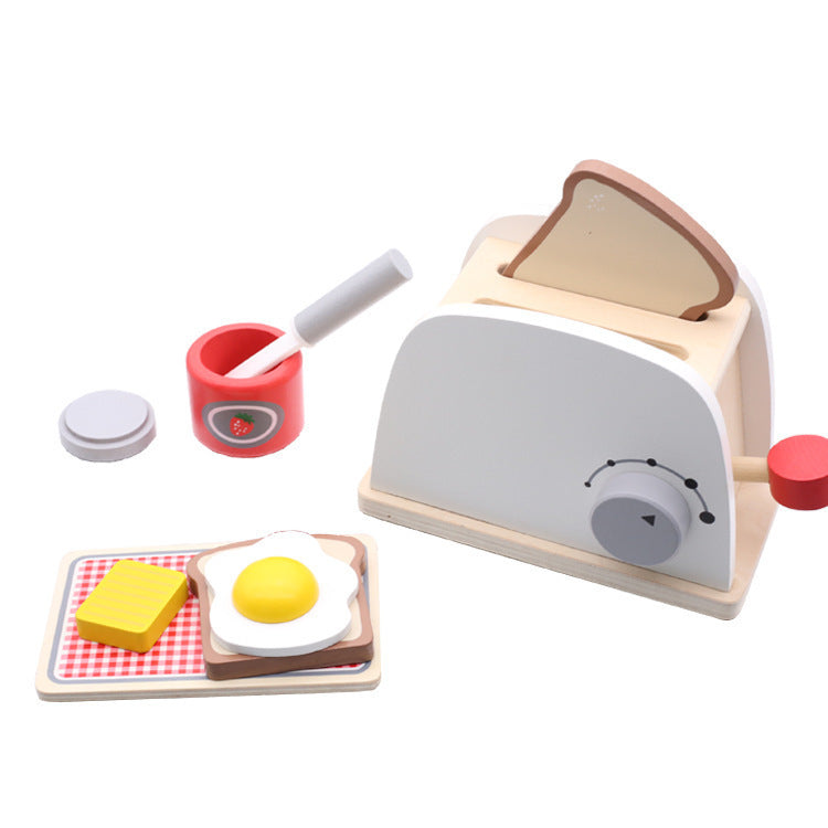 Three Little Tots Children's simulation kitchen set, in White.Bread machine
