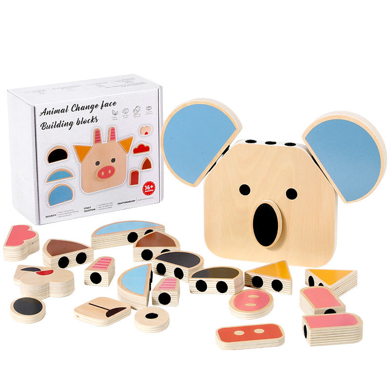 Three Little Tots Face-changing Cube Building Blocks Puzzle Children's Thinking Puzzle Training Toys, extra product detail