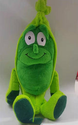 Three Little Tots Vegetables and Fruits Pumpkin and Watermelon Plush Toys, in Pea