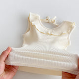 Pale Yellow/Beige Summer Girls Top and Bloomers Set
