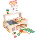 Three Little Tots Children's Early Education Educational Wooden Pizza Oven Kitchen Simulation Toy, extra product detail