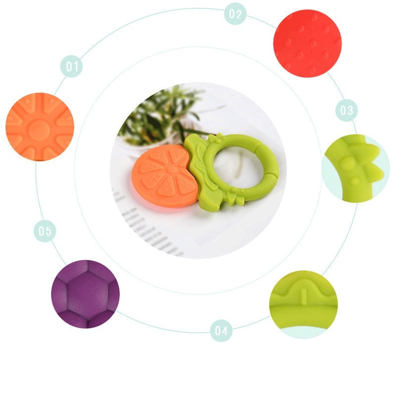 Three Little Tots Baby Teething Molar Rod Fruit Silicone, additional view