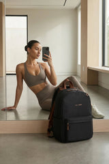The Daily Backpack Black/Brown